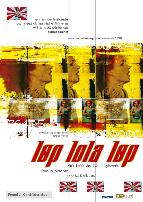 Lola Rennt - Norwegian Movie Poster