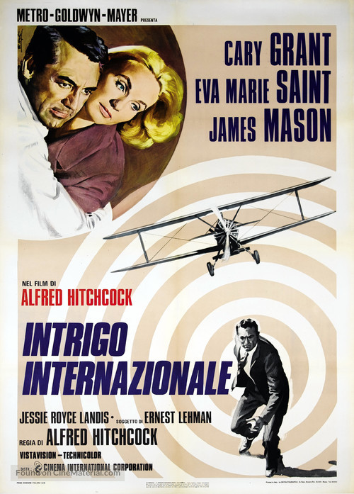 North by Northwest - Italian Movie Poster