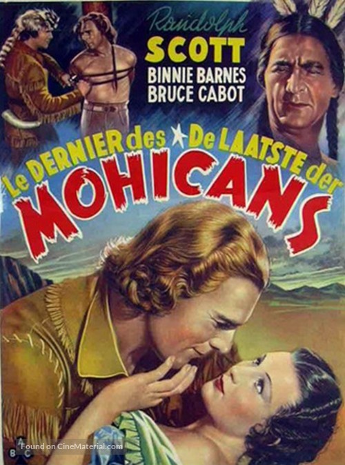 The Last of the Mohicans - Belgian Movie Poster