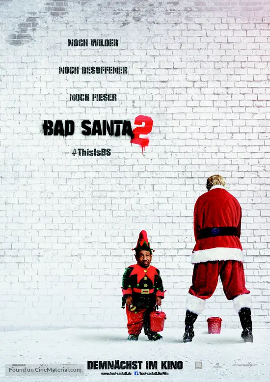 Bad Santa 2 - German Movie Poster