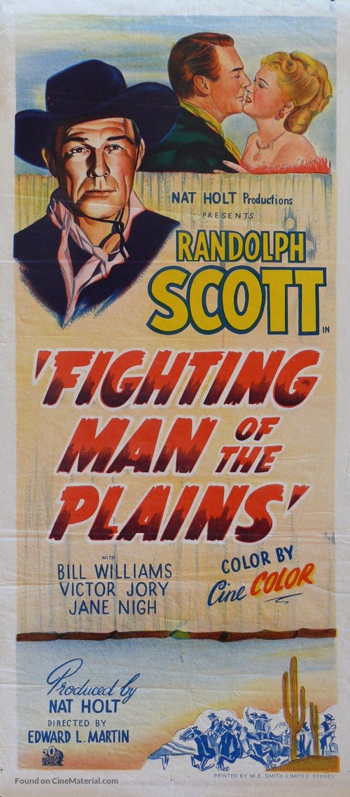Fighting Man of the Plains - Australian Movie Poster