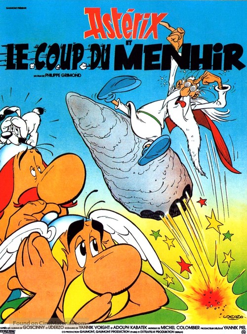 Ast&eacute;rix et le coup du menhir - French Movie Poster