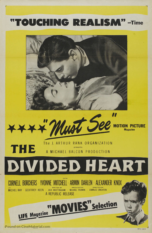 The Divided Heart - Movie Poster