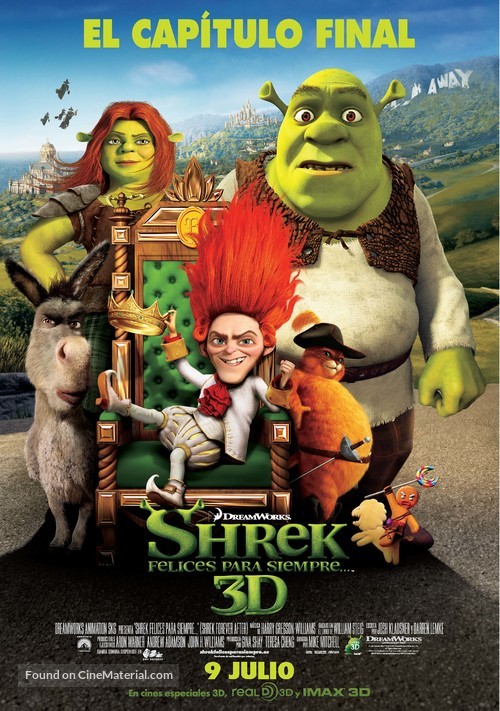 Shrek Forever After - Spanish Movie Poster