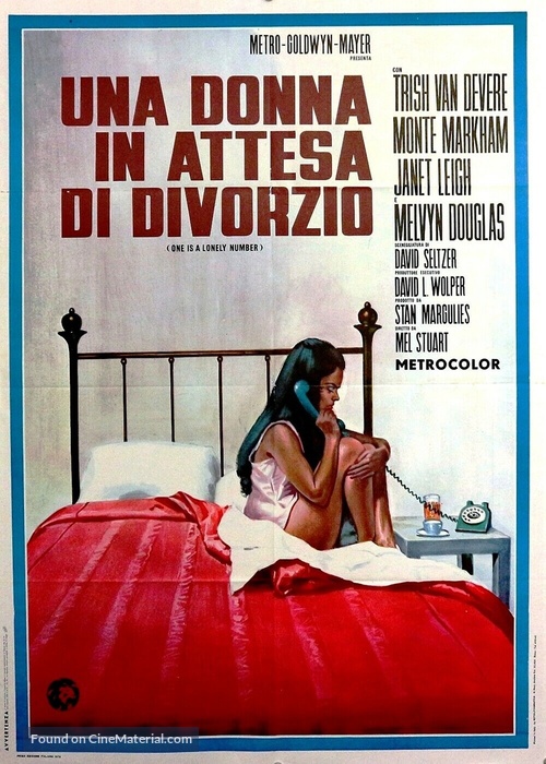 One Is a Lonely Number - Italian Movie Poster