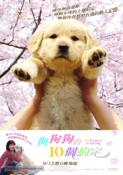 Inu to watashi no 10 no yakusoku - Taiwanese Movie Poster