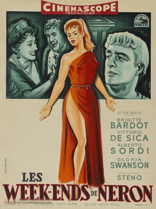 Mio figlio Nerone - French Movie Poster