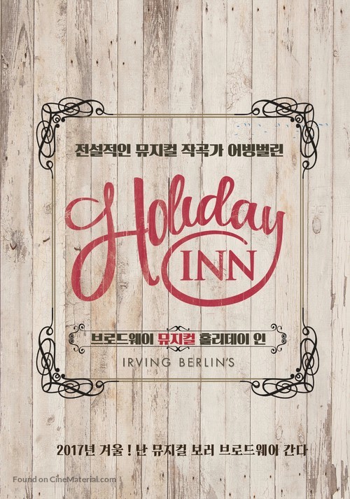 Holiday Inn, the New Irving Berlin Musical: Live - South Korean Movie Poster