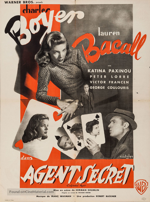 Confidential Agent - French Movie Poster