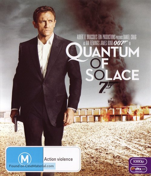 Quantum of Solace - Australian Blu-Ray movie cover