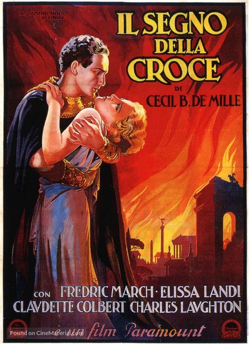 The Sign of the Cross - Italian Movie Poster