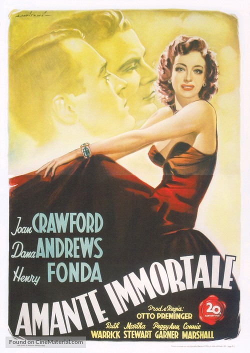 Daisy Kenyon - Italian Movie Poster