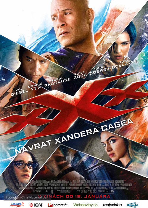 xXx: Return of Xander Cage - Slovak Movie Poster