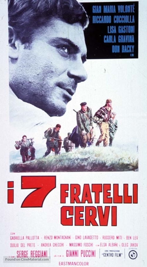 I sette fratelli Cervi - Italian Movie Poster