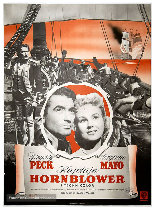 Captain Horatio Hornblower R.N. - Danish Movie Poster