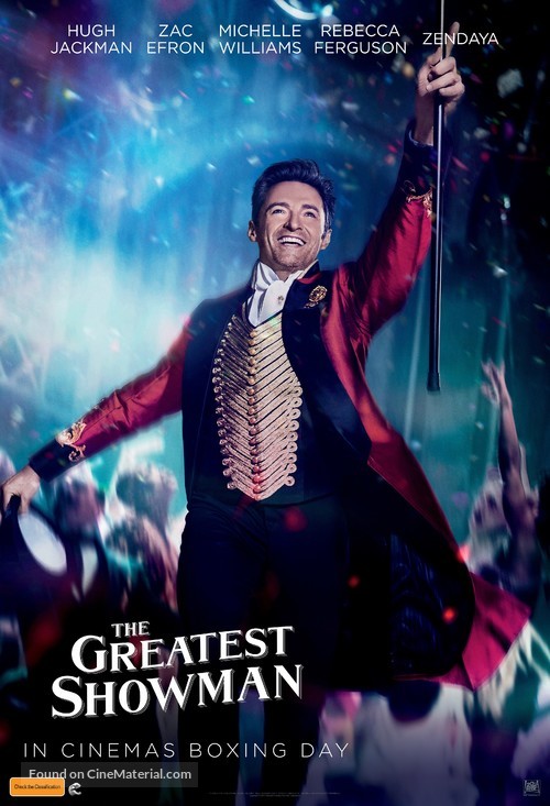 The Greatest Showman - Australian Movie Poster