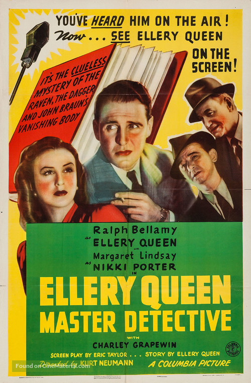 Ellery Queen, Master Detective - Movie Poster