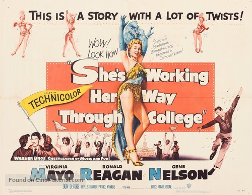 She&#039;s Working Her Way Through College - Movie Poster