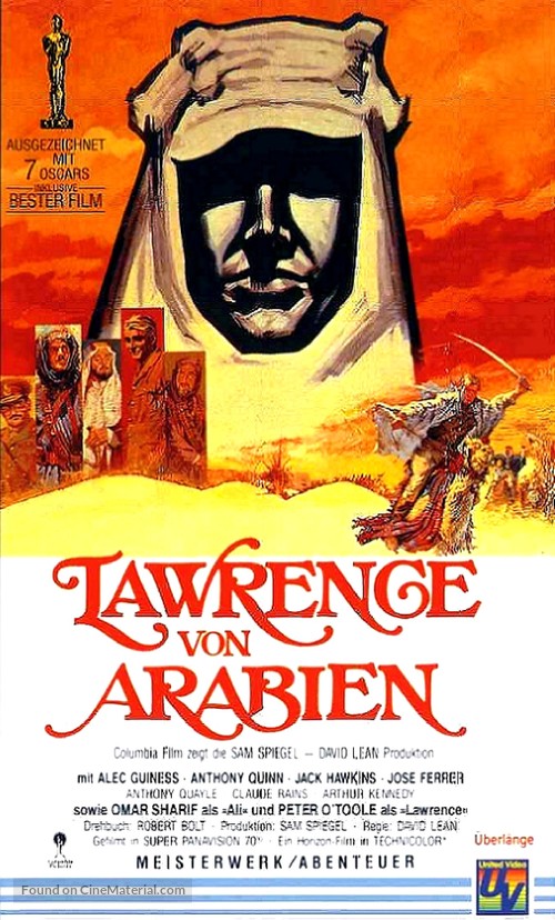 Lawrence of Arabia - German VHS movie cover