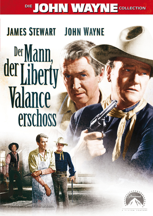 The Man Who Shot Liberty Valance - German DVD movie cover