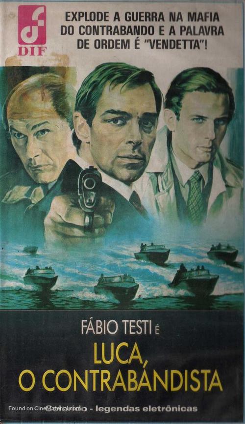 Luca il contrabbandiere - Brazilian VHS movie cover