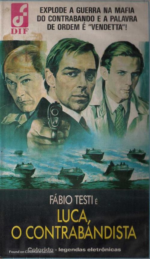 Luca il contrabbandiere - Brazilian VHS movie cover