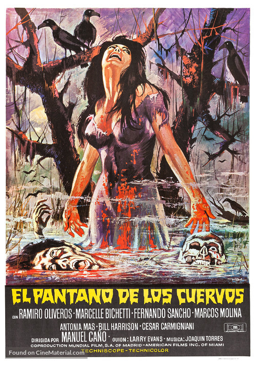 El pantano de los cuervos - Spanish Movie Poster