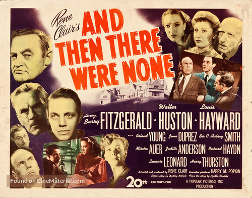 And Then There Were None - Movie Poster