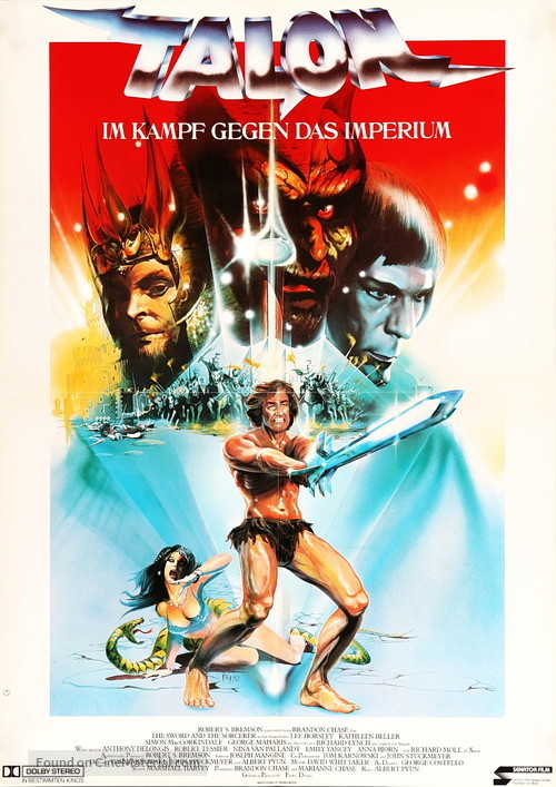 The Sword and the Sorcerer - German Movie Poster