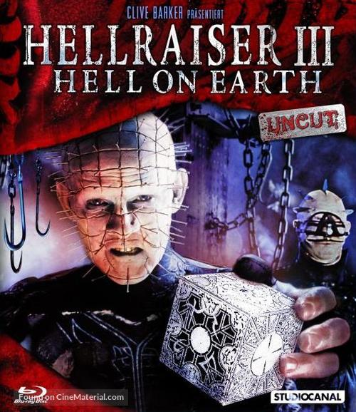 Hellraiser III: Hell on Earth - German Blu-Ray movie cover