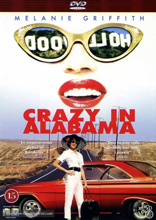 Crazy in Alabama - Danish DVD movie cover