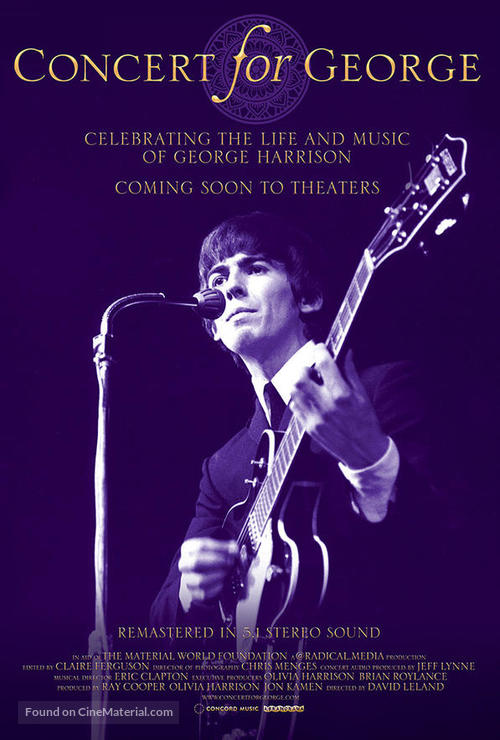 Concert for George - Re-release movie poster