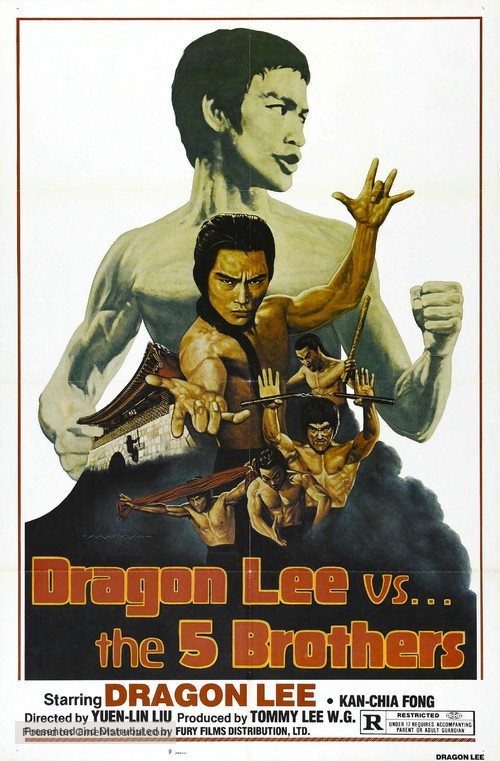 Dragon Lee vs. Five Brothers - Movie Poster