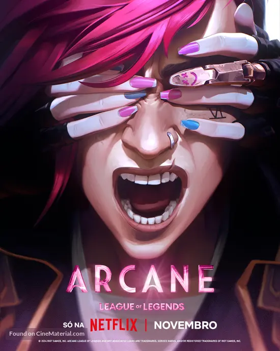 &quot;Arcane: League of Legends&quot; - Portuguese Movie Poster