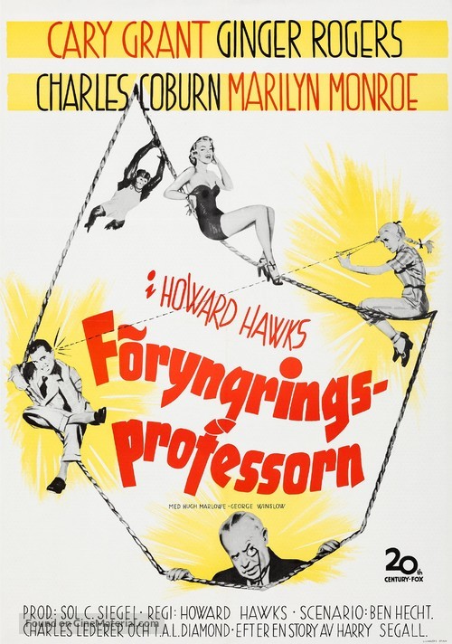 Monkey Business - Swedish Movie Poster