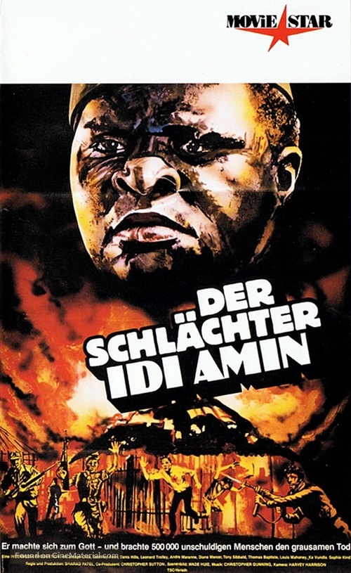 Rise and Fall of Idi Amin - German VHS movie cover