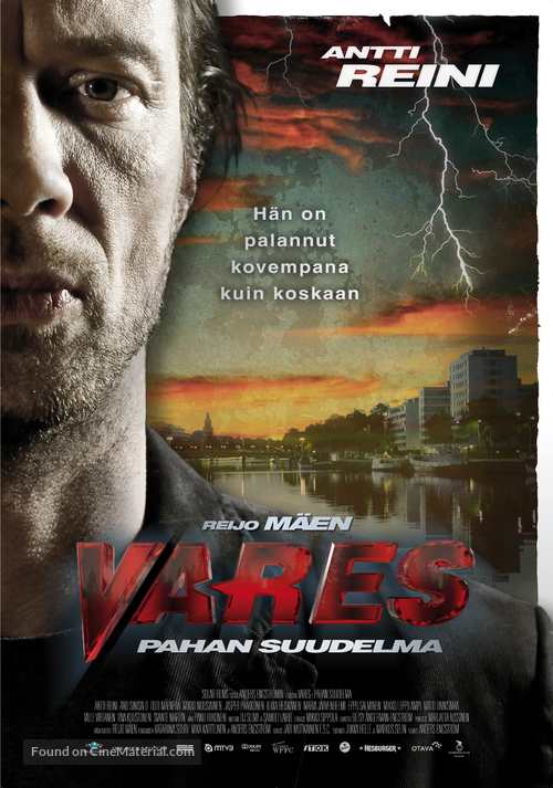 Vares - Pahan suudelma - Finnish Movie Poster