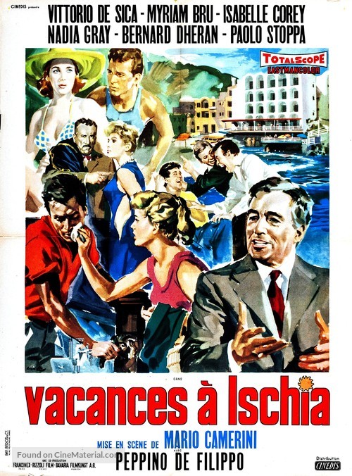 Vacanze a Ischia (1957) French movie poster