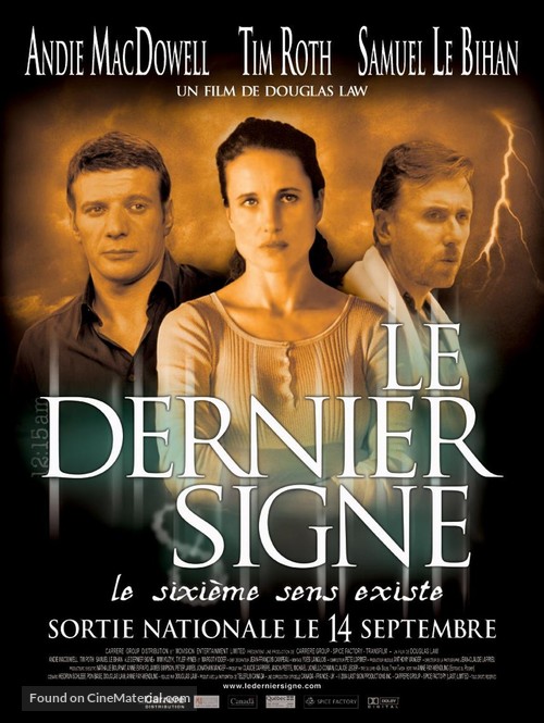 The Last Sign - French Movie Poster