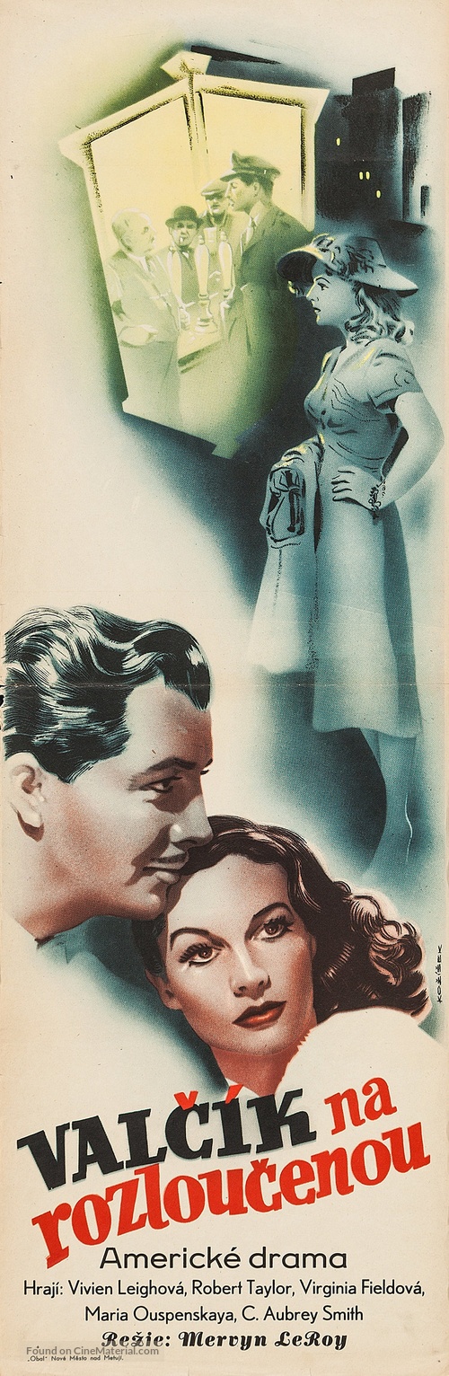 Waterloo Bridge - Czech Movie Poster