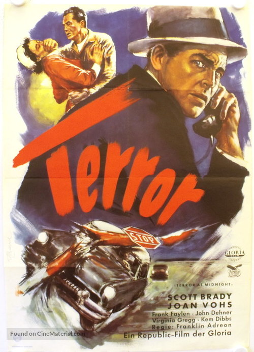 Terror at Midnight - German Movie Poster