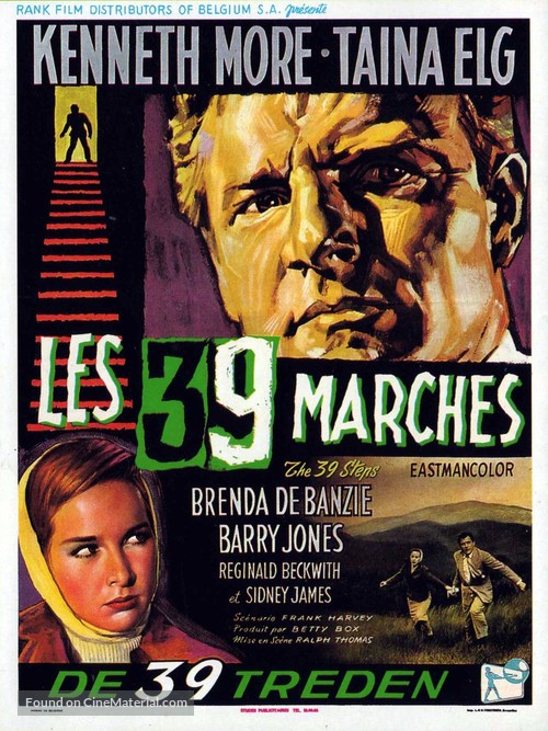 The 39 Steps - Belgian Movie Poster