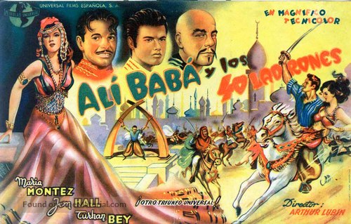 Ali Baba and the Forty Thieves - Spanish Movie Poster