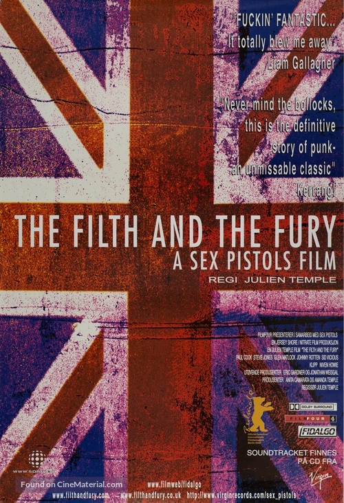 The Filth and the Fury - Norwegian Movie Poster