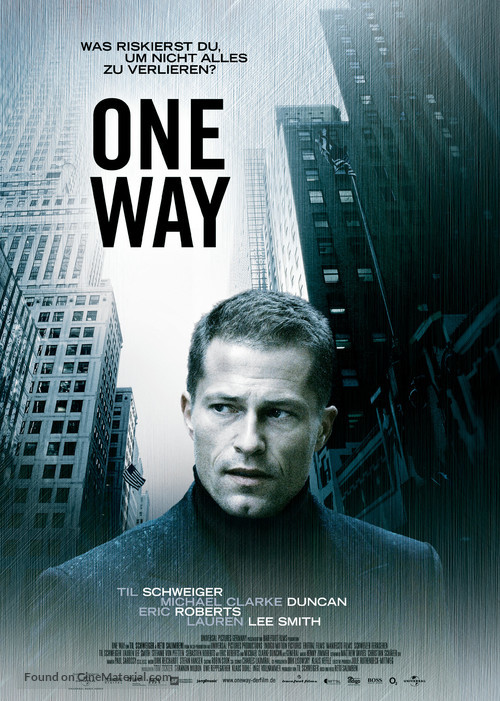One Way - German poster