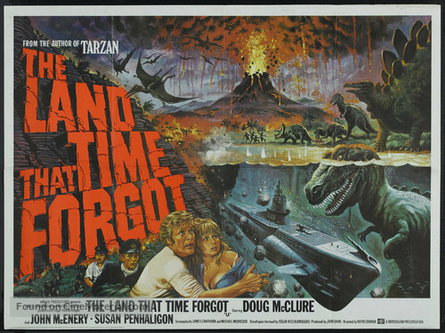 The Land That Time Forgot - British Movie Poster