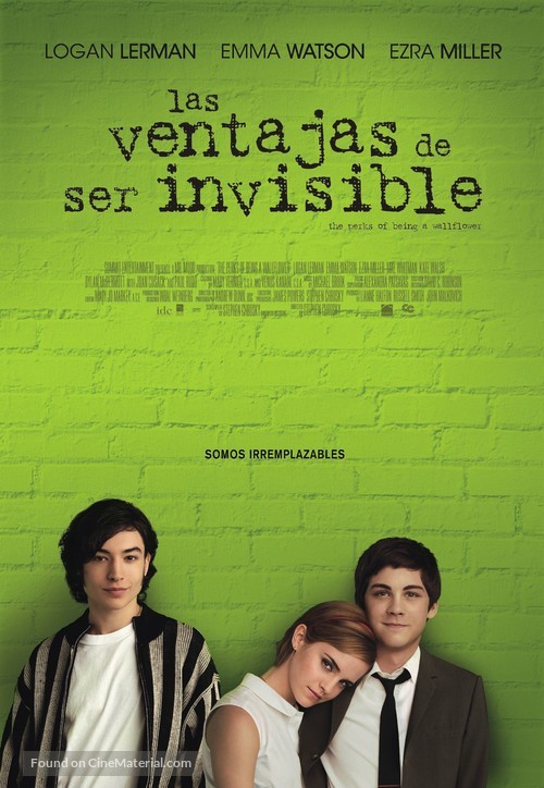 The Perks of Being a Wallflower - Colombian Movie Poster