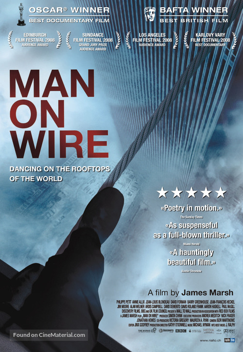 Man on Wire - Swiss Movie Poster