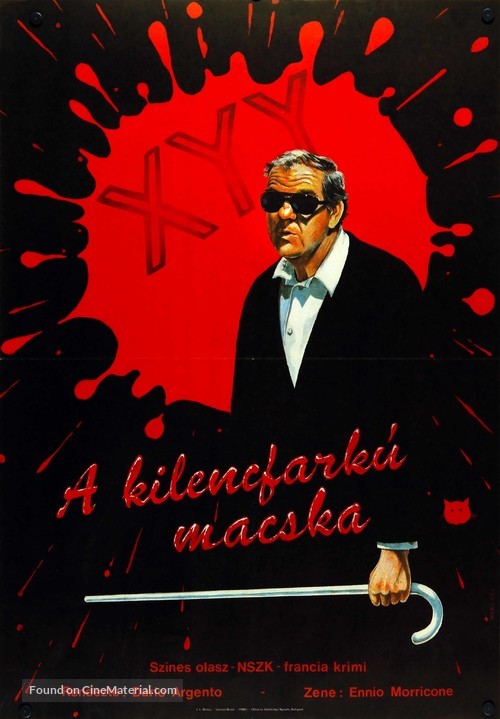 Il gatto a nove code - Hungarian Movie Poster