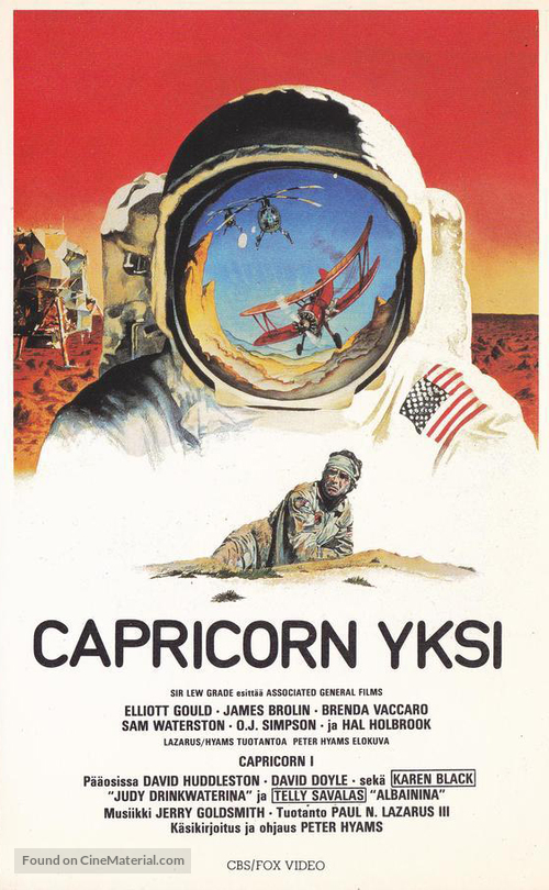 Capricorn One - Finnish VHS movie cover